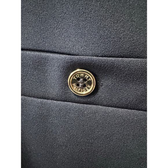 Tommy form skimming dress in blue with gold accent buttons - Picture 4 of 9